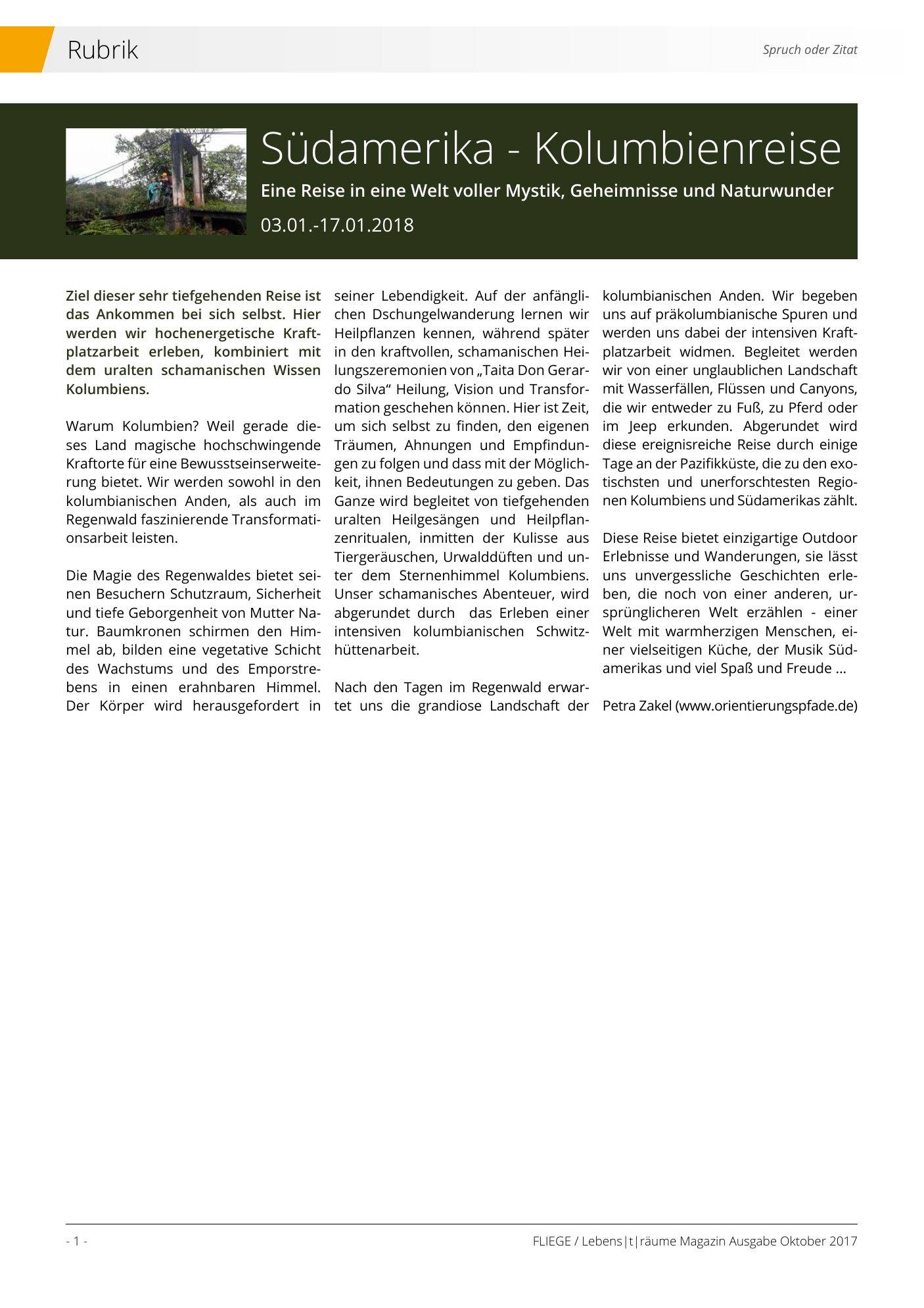 Acompañamiento espiritual — Lebens|t|räume, 2017, Página 1