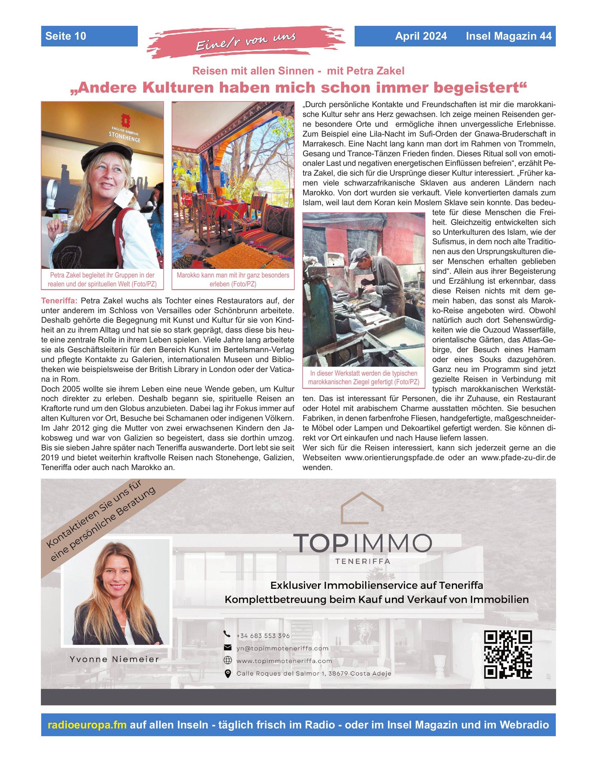Energiearbeit auf Teneriffa — Insel Magazin, Ausgabe 44, April 2024, Seite 1