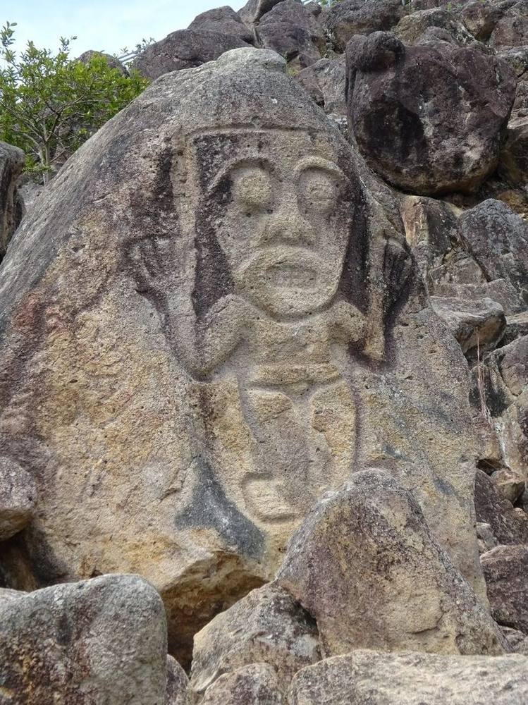 San Agustín, Kolumbien — Felsfigur